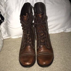 Steve Madden Shoes - Brown Steve Madden Combat Boots - Women Steve Madden Shoes - Brown Steve Madden Combat Boots - Women